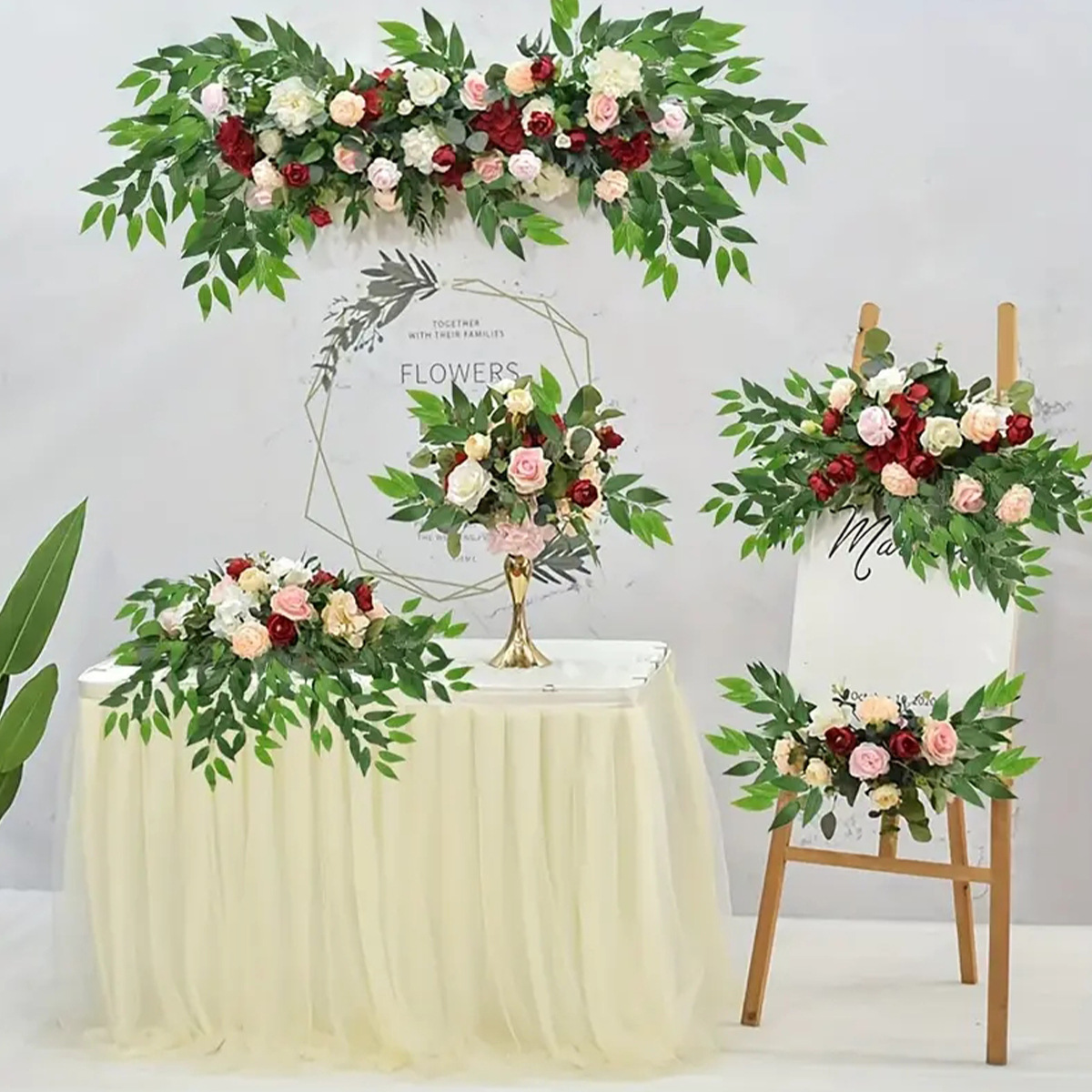 10PCS Artificial Plants Italia - Ruscus Stem Faux ulasan dan harga