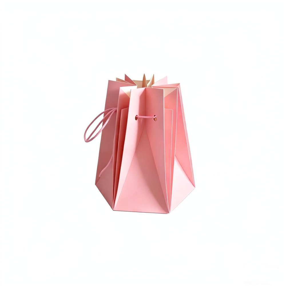 Stylish Hexagon Flower Carrier - Florist Supply Paper ulasan dan harga