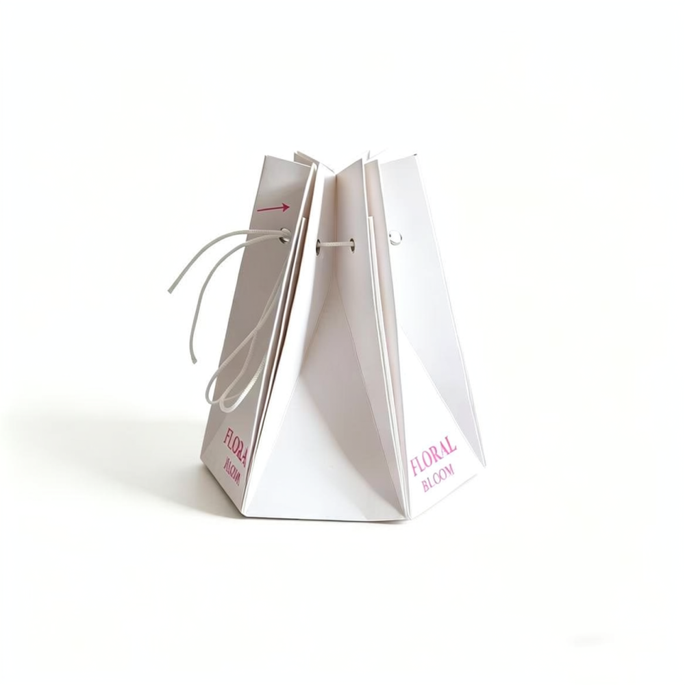 Stylish Hexagon Flower Carrier - Florist Supply Paper ulasan dan harga