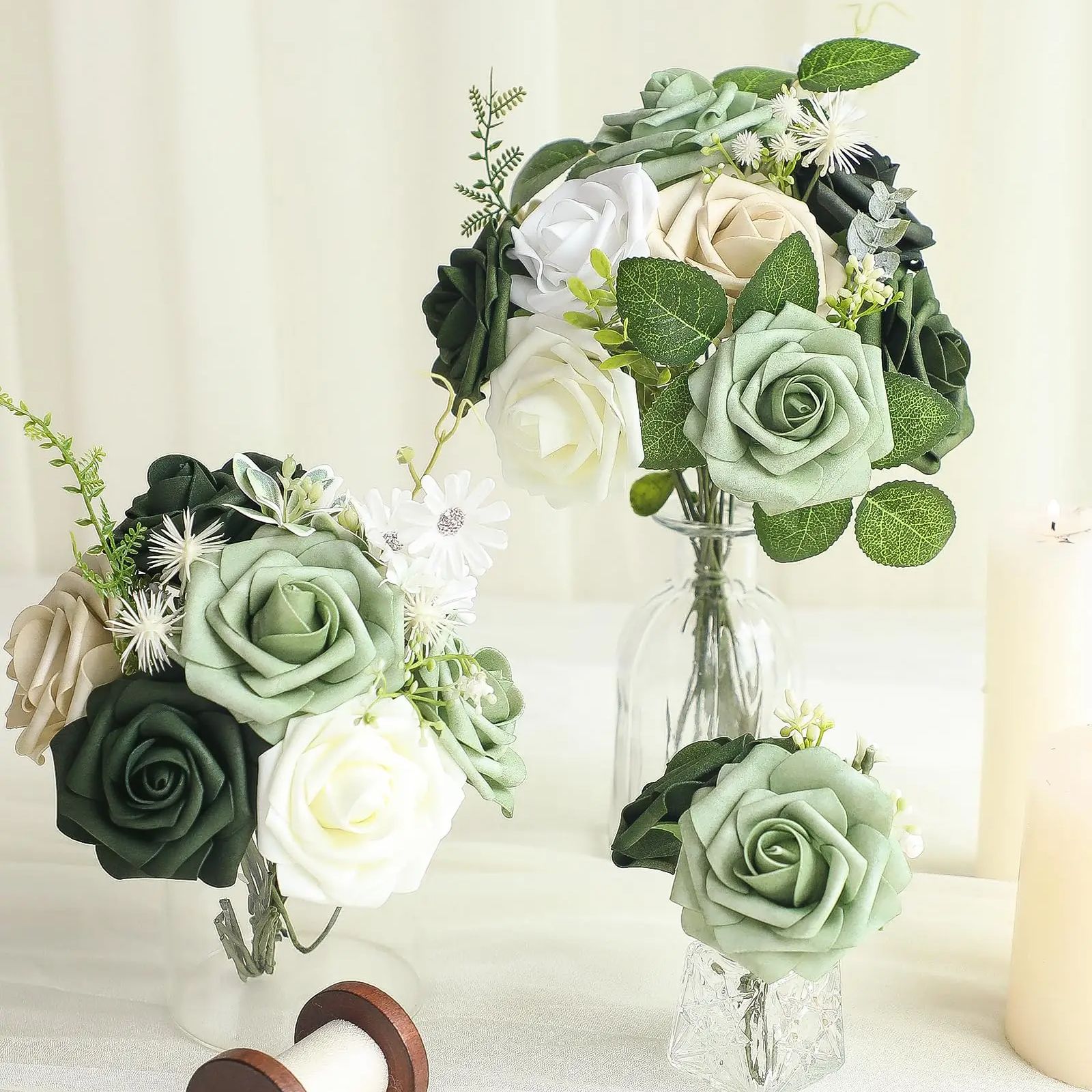 Artificial Flowers 25pcs Real  - Florist Supply Bulk ulasan dan harga
