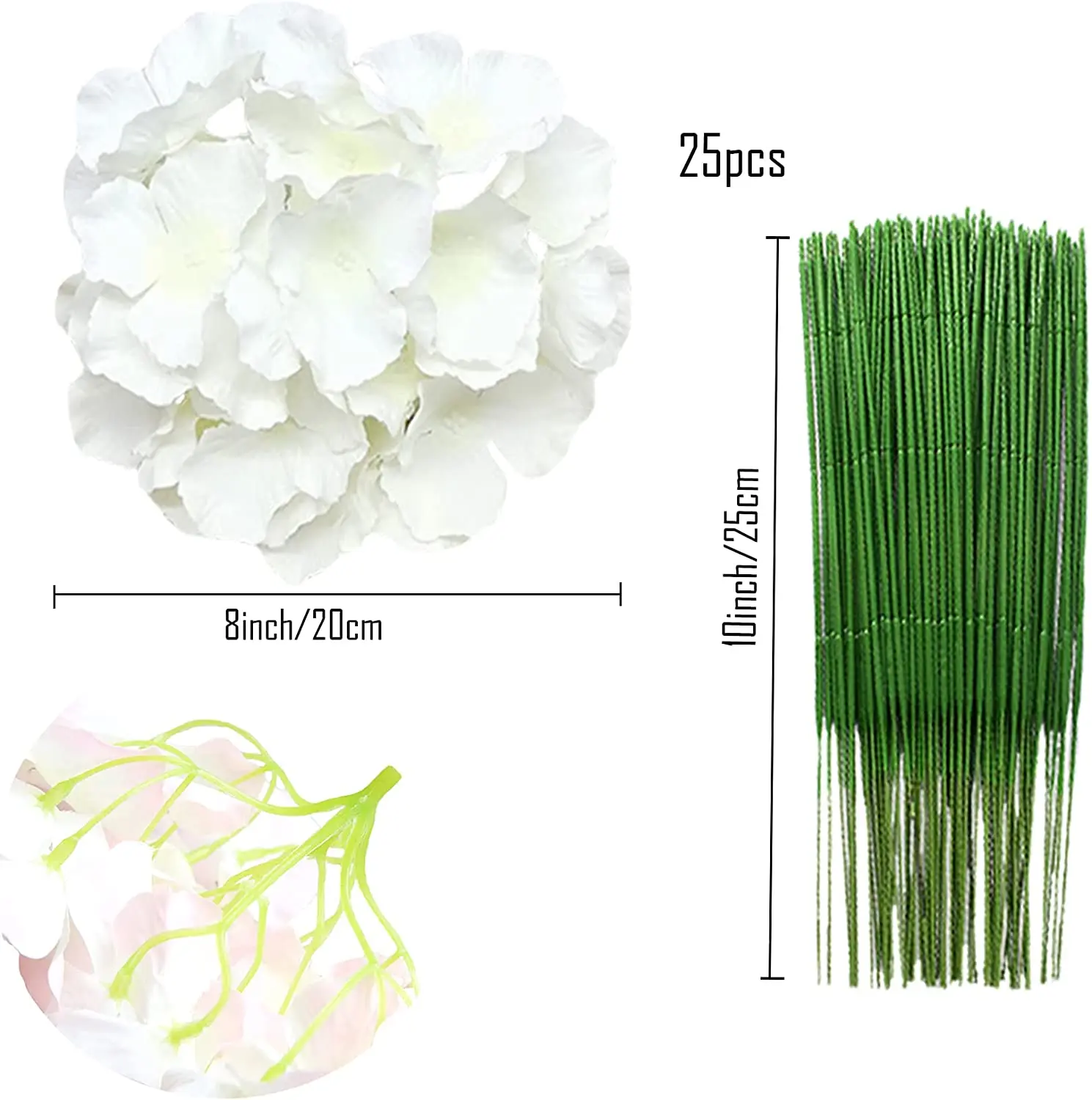 8 Inch Big Silk Hydrangea Head - Florist Supply Bulk ulasan dan harga