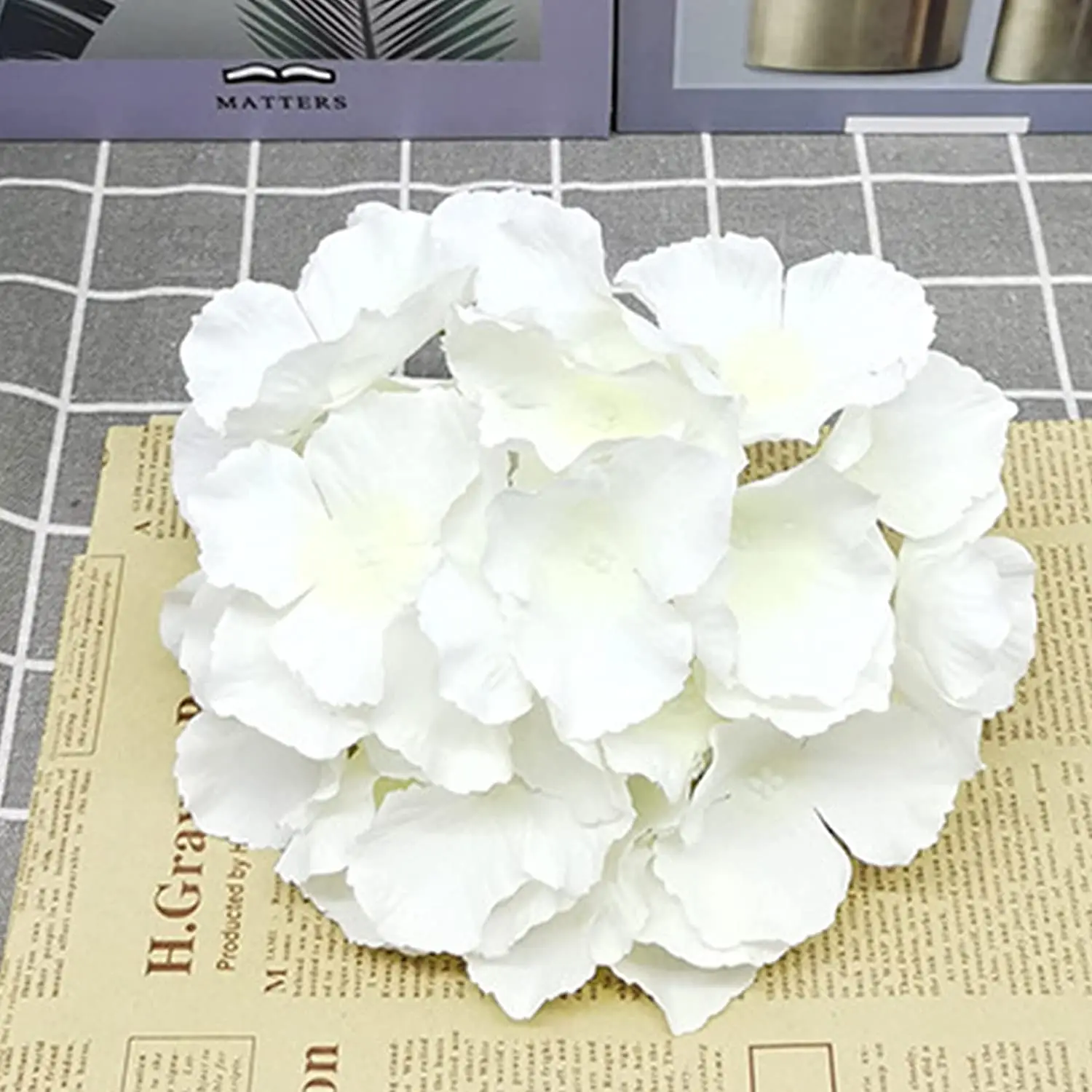 8 Inch Big Silk Hydrangea Head - Florist Supply Bulk ulasan dan harga