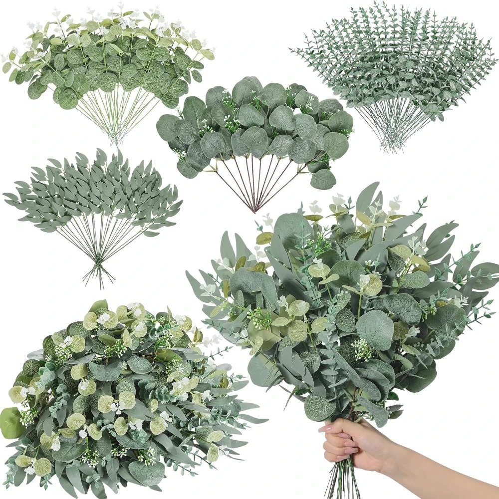 20pcs Eucalyptus Leaves Stems  - Florist Supply Bulk ulasan dan harga