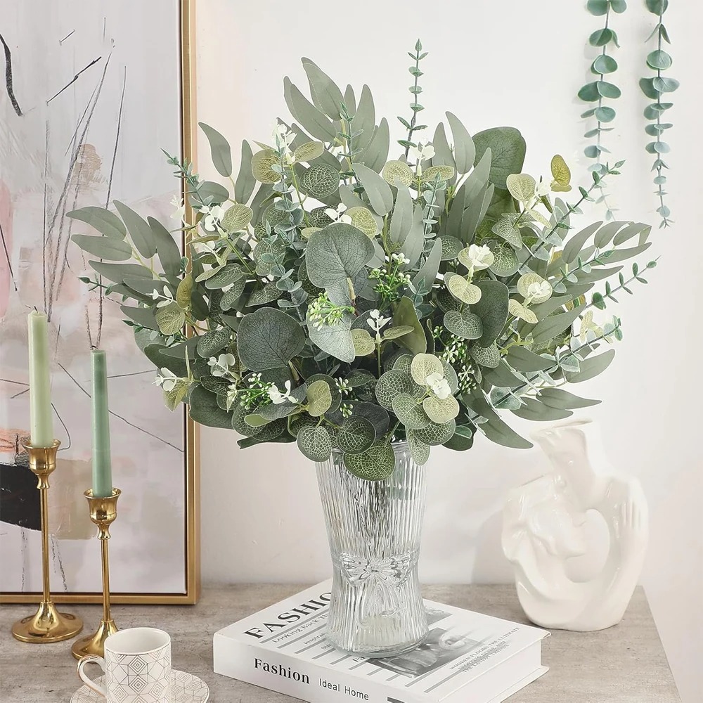 20pcs Eucalyptus Leaves Stems  - Florist Supply Bulk ulasan dan harga
