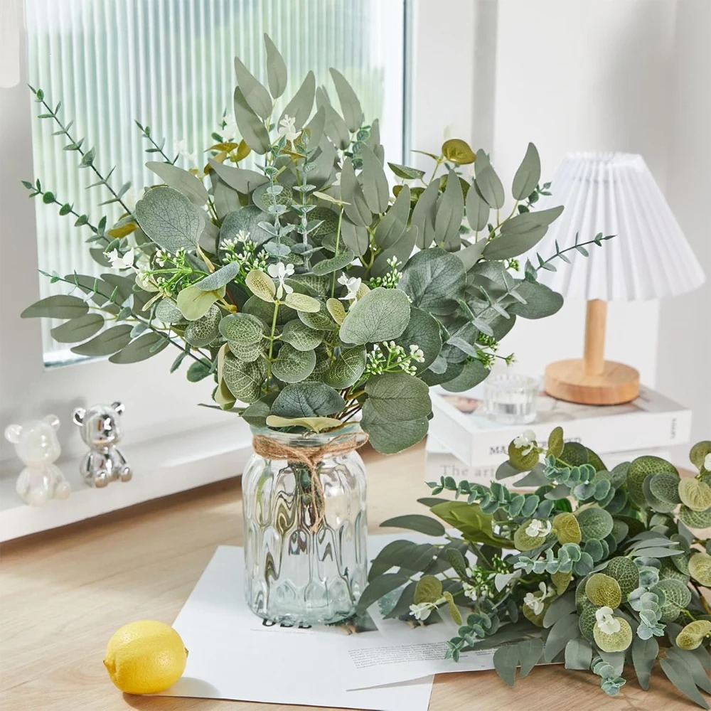 20pcs Eucalyptus Leaves Stems  - Florist Supply Bulk ulasan dan harga
