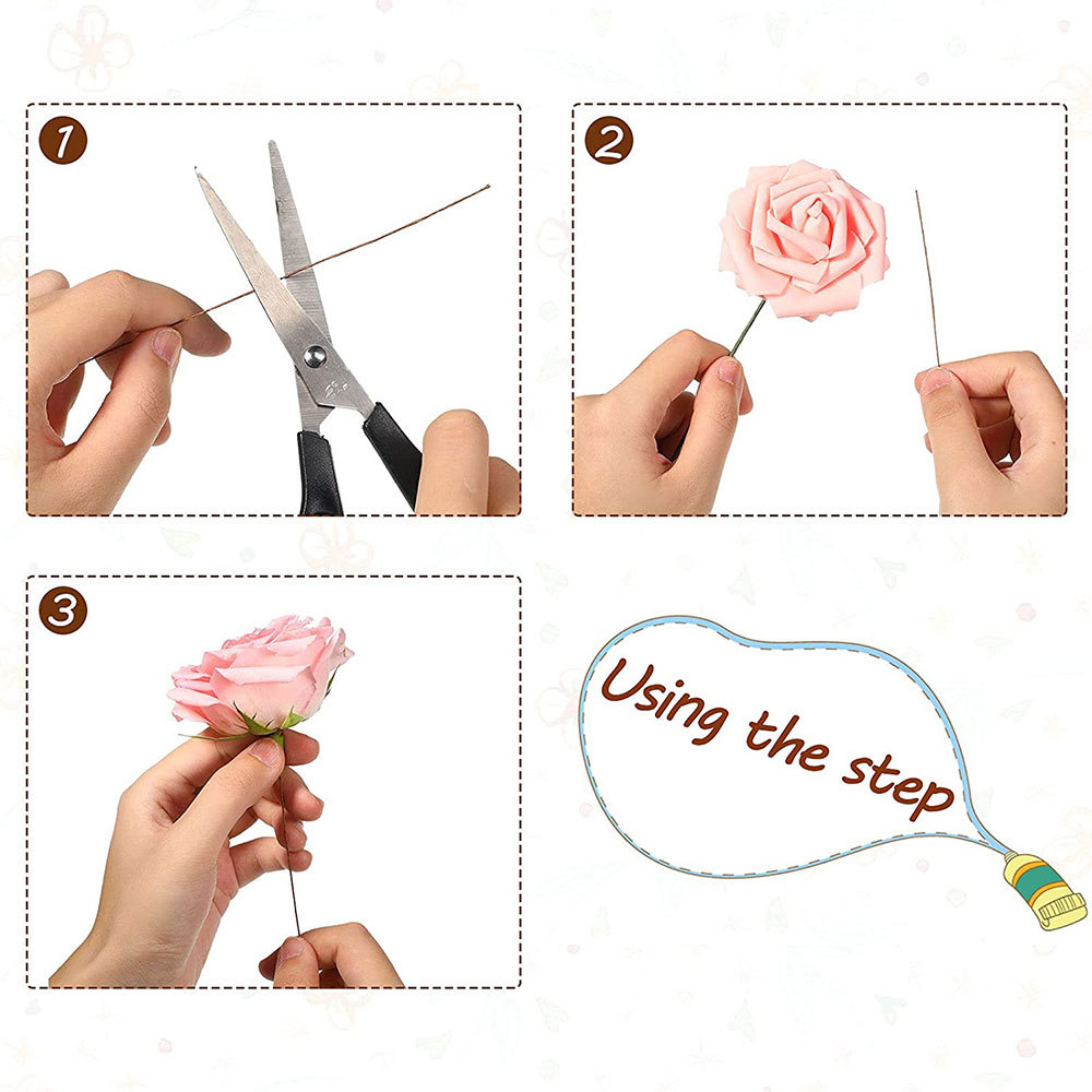 50pcs/lot 26# 0.45mm Floral St - Florist Supply Bulk ulasan dan harga