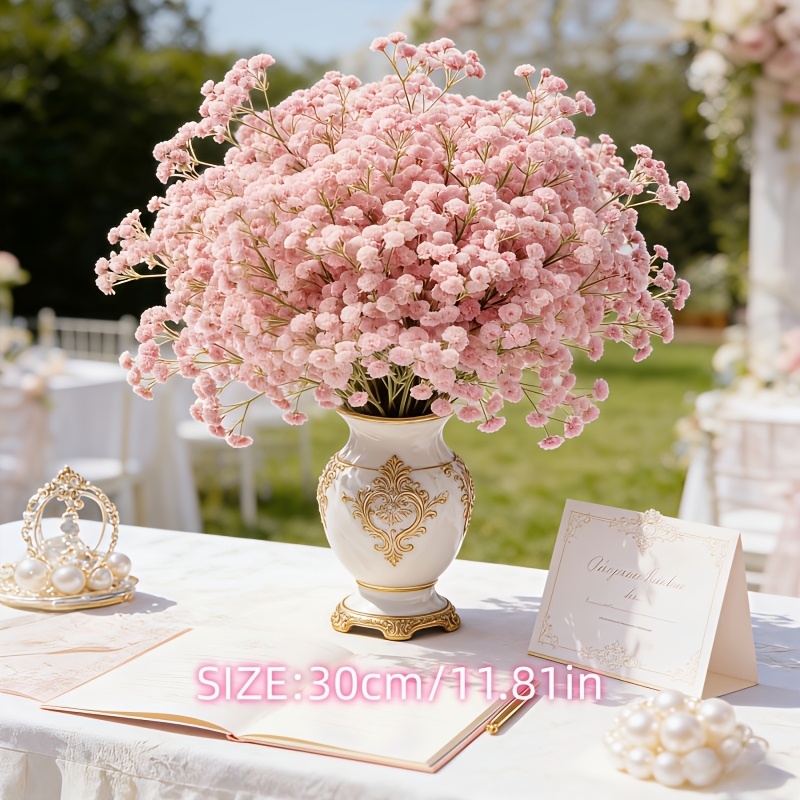 130-Stem Pink Gypsophila Artif - Florist Supply Bulk ulasan dan harga